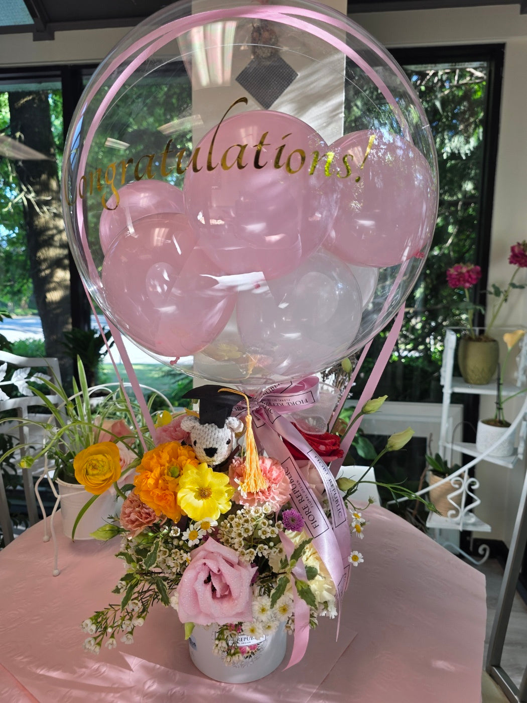 Celebration Layered Balloon Pink