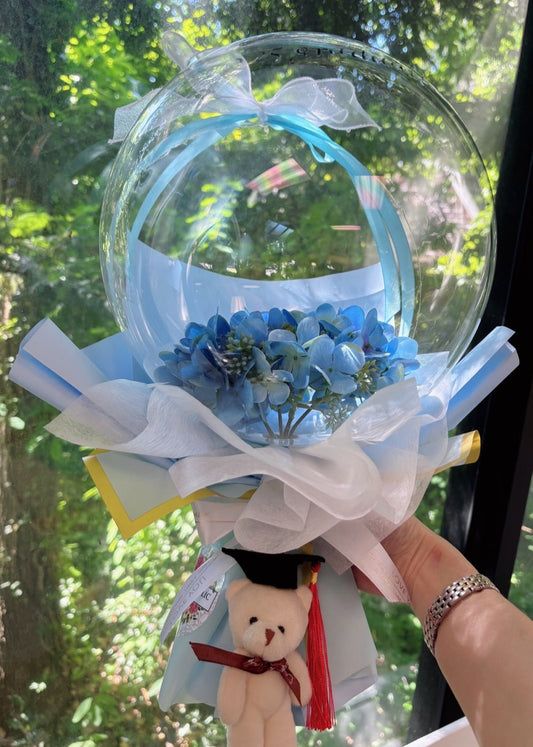 Graduation Balloon Blue Ornament