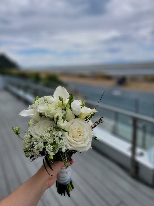 Wedding bouquet white